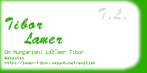 tibor lamer business card